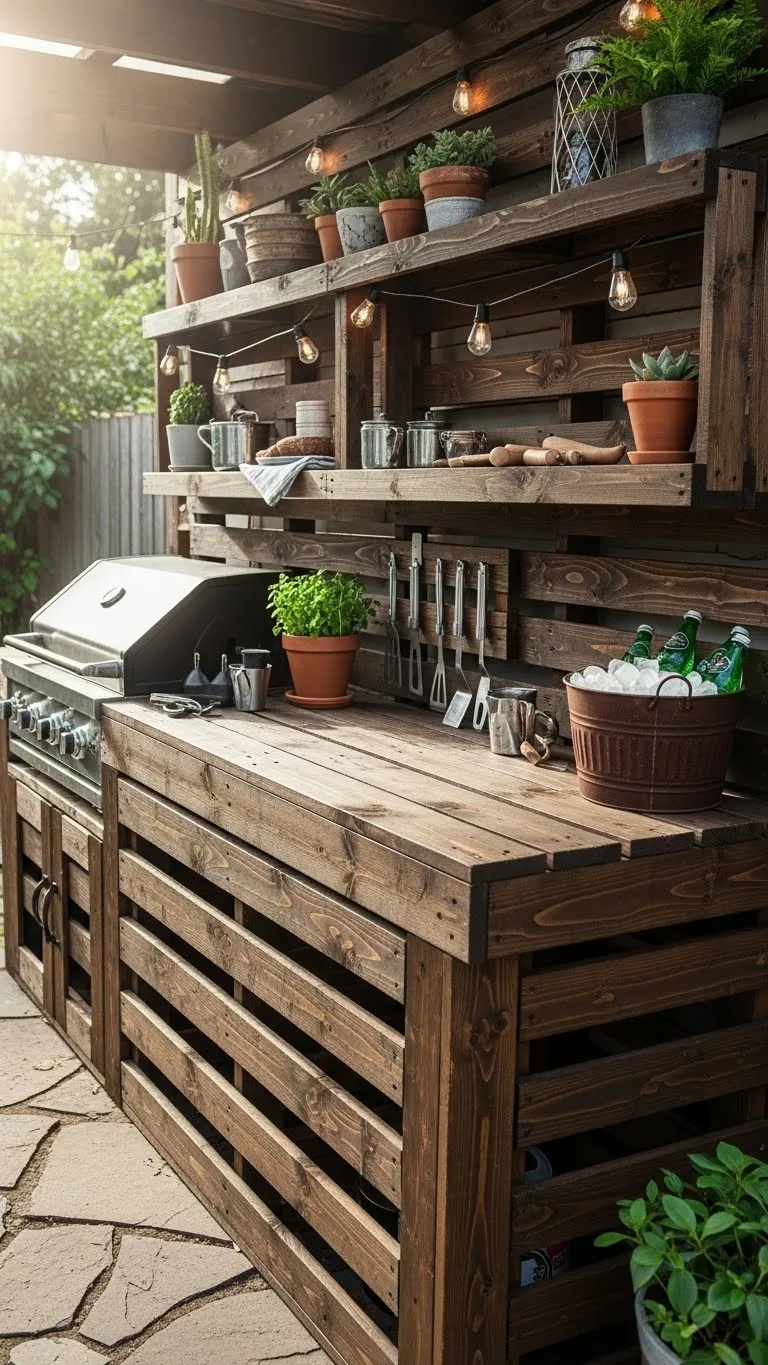  Repurpose Old Pallets for Counters and Shelves