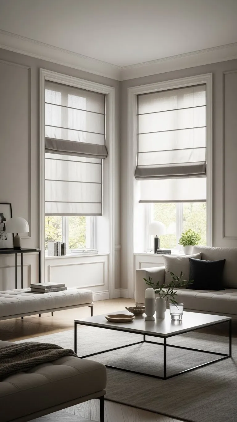 Roman Shades for a Tailored Look
