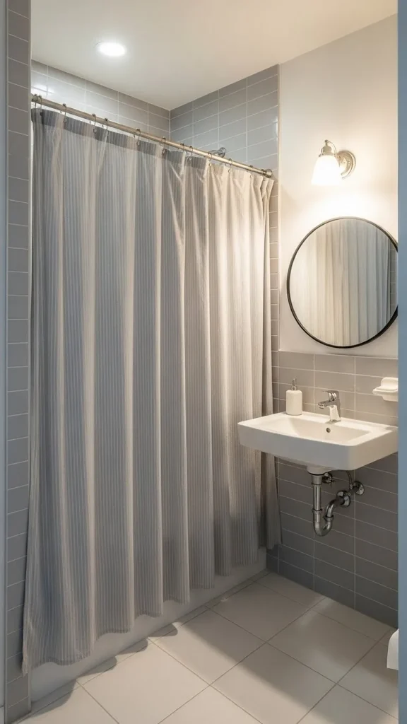 Shower Curtains That Make the Ceiling Feel Higher