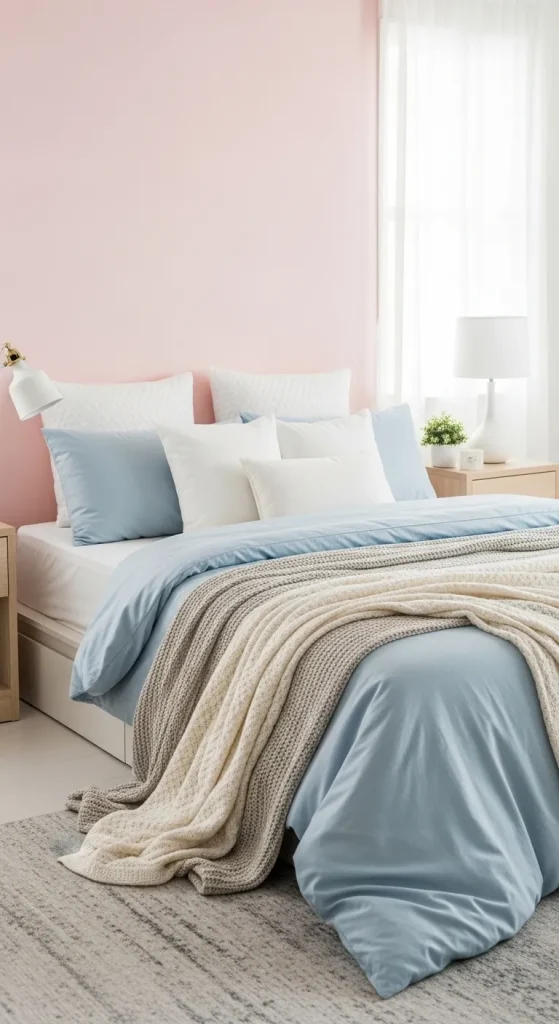 Soft Blush & Powder Blue Dreamscape