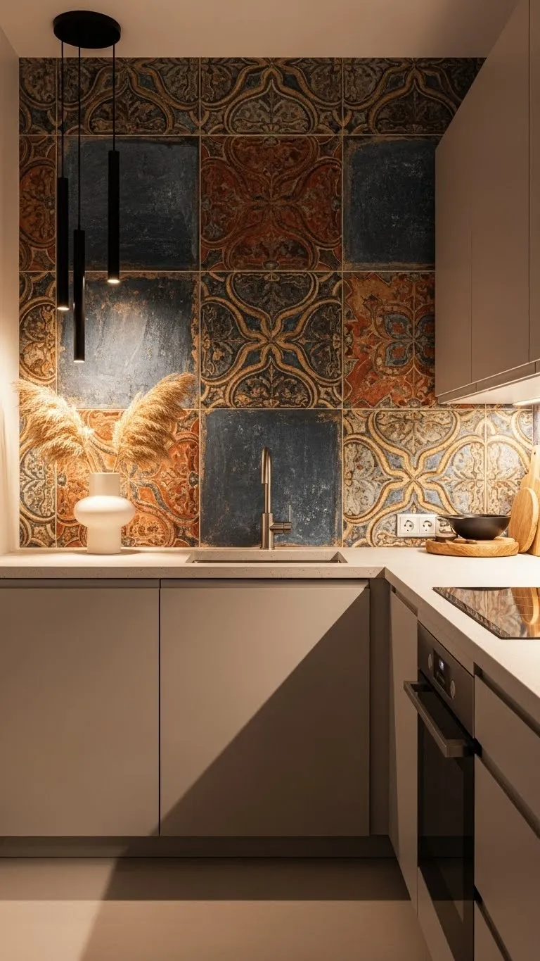 Statement Backsplash That Steals the Show