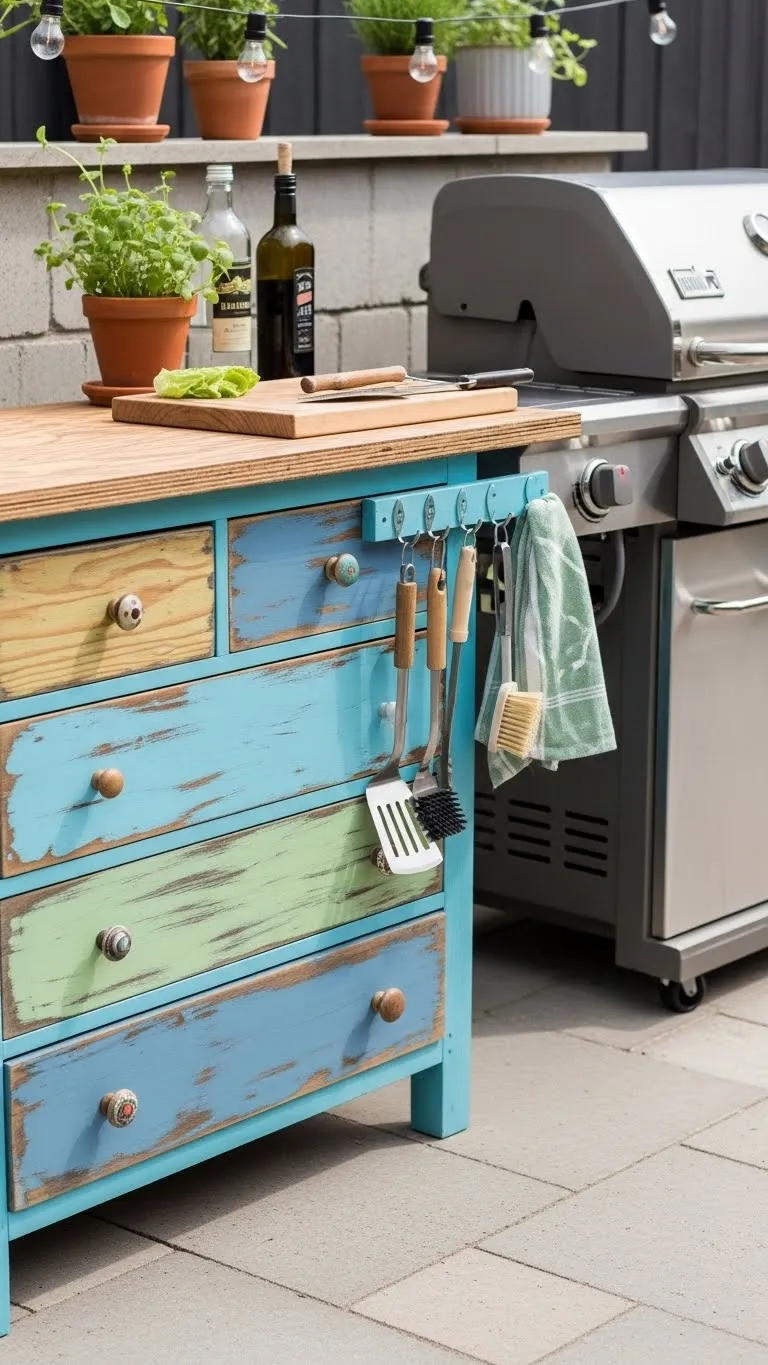 Upcycle an Old Dresser into a Prep Station