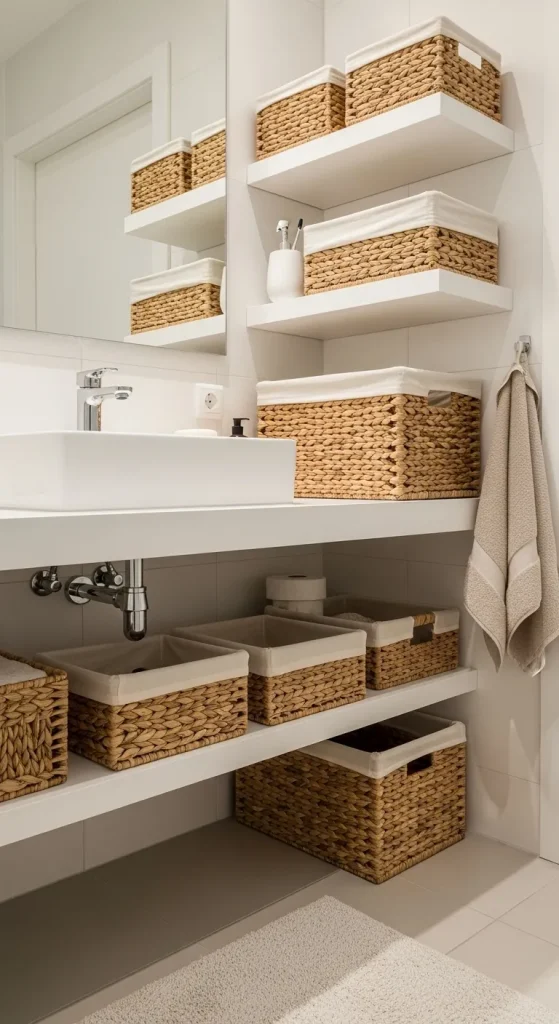 Use Stylish Storage Baskets