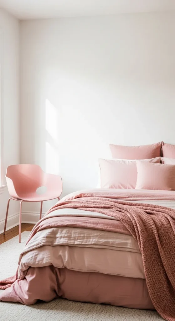 White Walls + Pink Accents