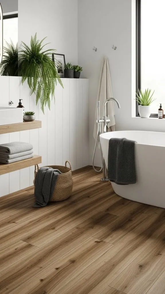 Wood-Look Tiles: Warmth Without Water Damage