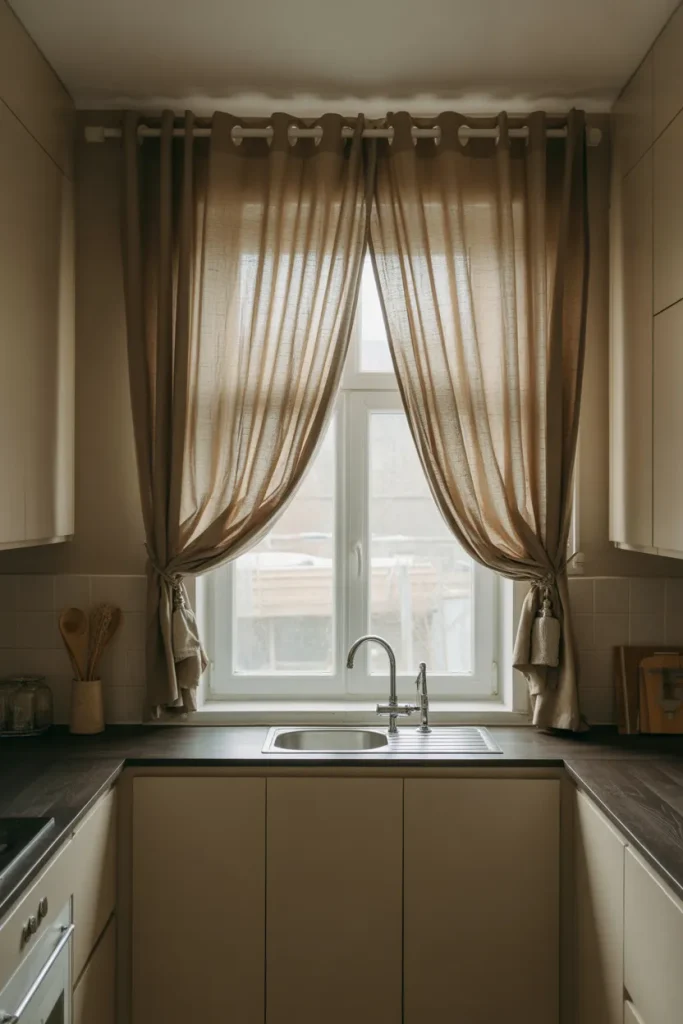 kitchen akward curtains 11zon