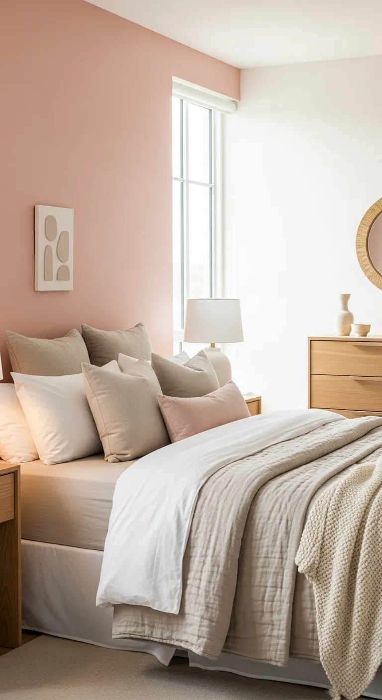 pink bedroom decor
