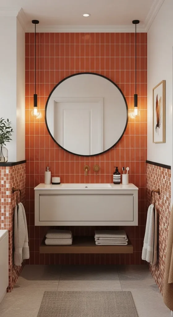 Burnt Orange Vanity Accents 11zon