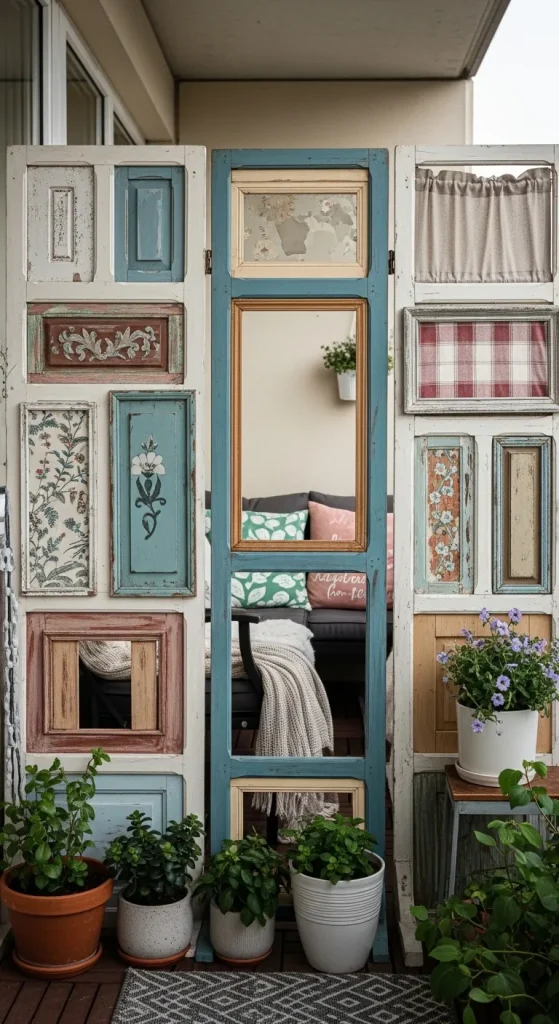 16 Balcony Privacy Ideas Diy: Stylish, Budget-Friendly Hacks 16 Decorative screens with personality 1 11zon