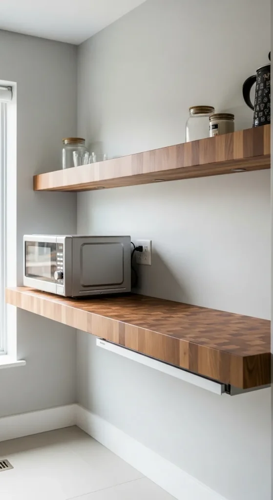 Floating butcher block look kitchen chic without the price tag 2 11zon