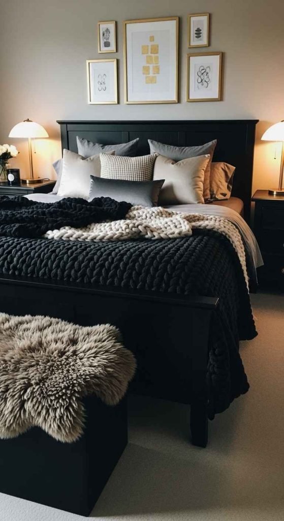 Moody Glam With Black Accents And Layered Texture 11zon