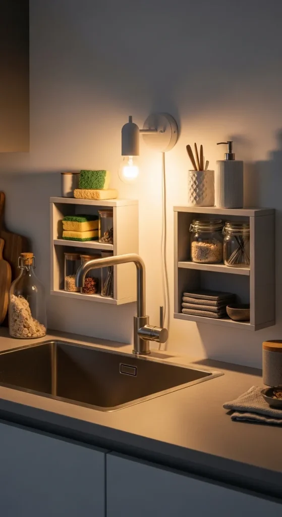 Over the Sink Lamps and LightingLight Up the Micro Storage World 11zon