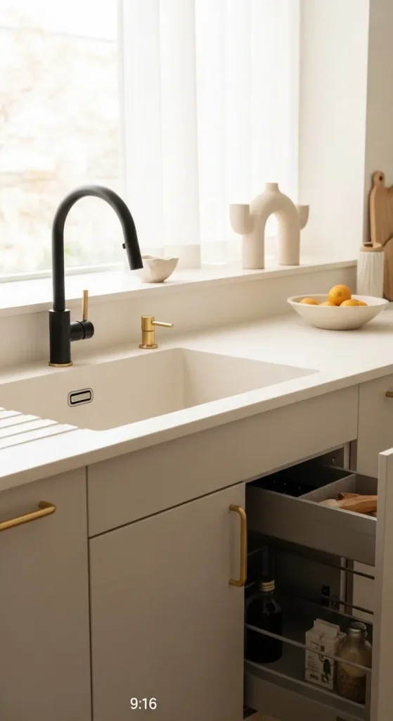 Warm Minimalist Kitchen Sink Gallery 13 11zon