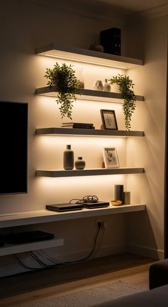 built in tv wall lightining 11zon