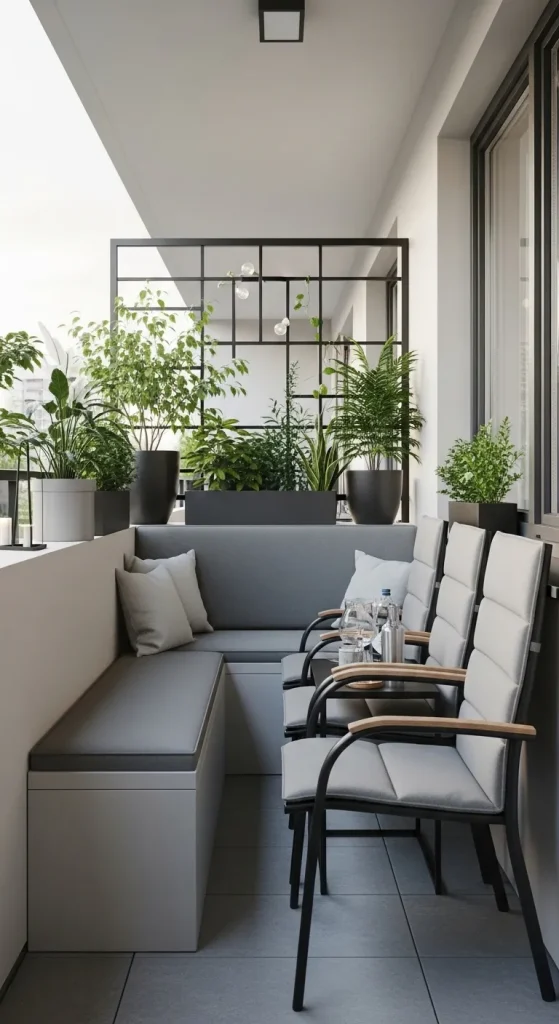 16 Balcony Privacy Ideas Diy: Stylish, Budget-Friendly Hacks 18 swap out furniture for privacy friendly silhouettes 5 11zon