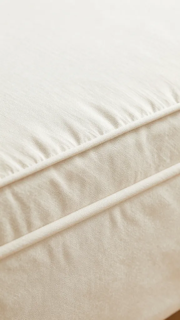 Macro image of DIY fabric liner edge inside bed storage