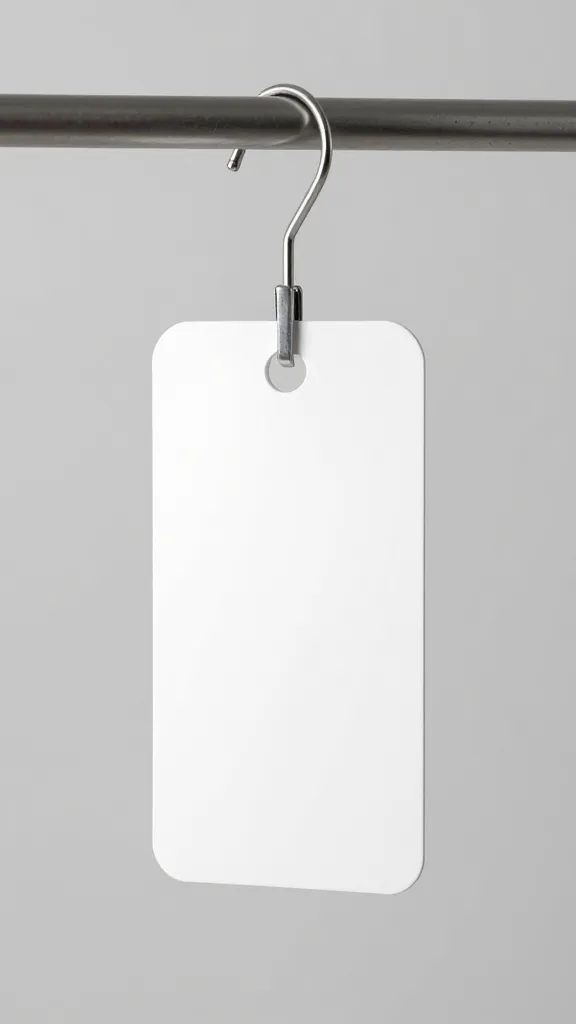 One-in-one-out rule applied to a single hanger with label