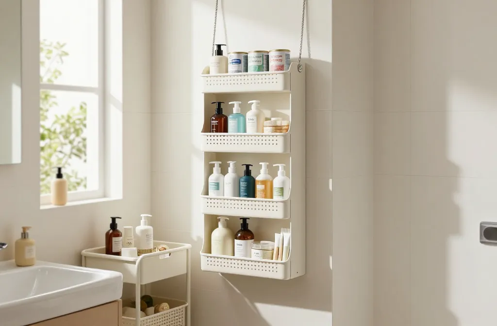 10 Small Bathroom Storage Ideas for Renters / Without Drilling: Turbocharge Tiny Baths