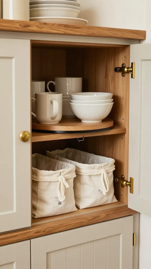 10 Lazy Susan Organization Ideas for Kitchen Cabinets That Wow 3 Item 2