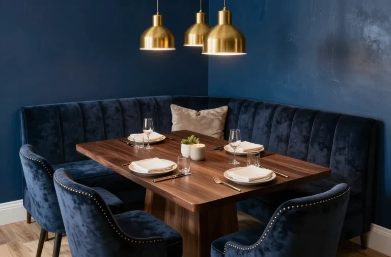 18 Blue Dining Room Ideas for a Fresh and Modern Look: Modern Makeover Vibe