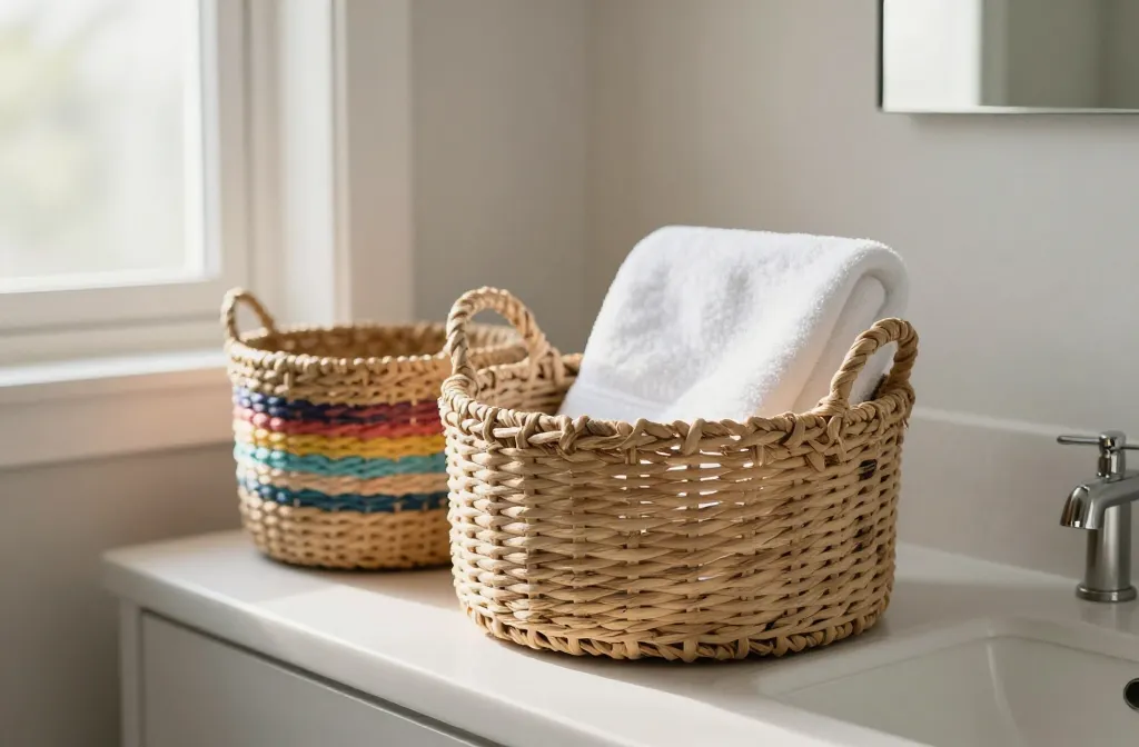 How to Decorate Bathroom Baskets: Chic, Easy Bathroom Upgrade