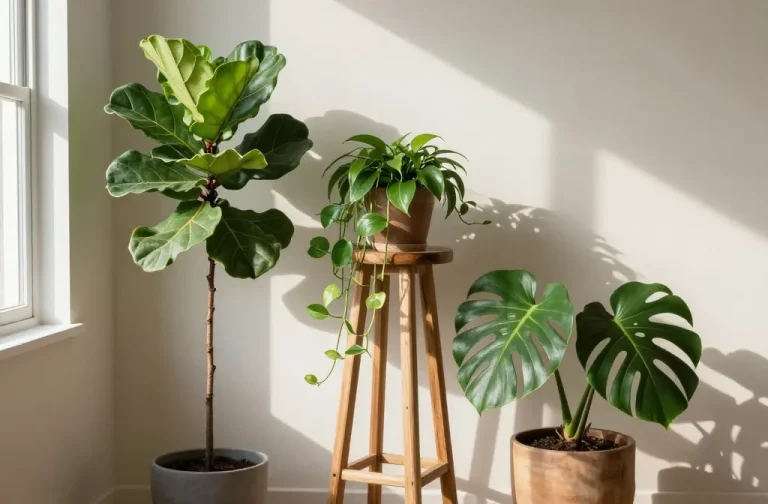 How to Decorate an Empty Corner with Plant Stands: Tiny Forest Vibes
