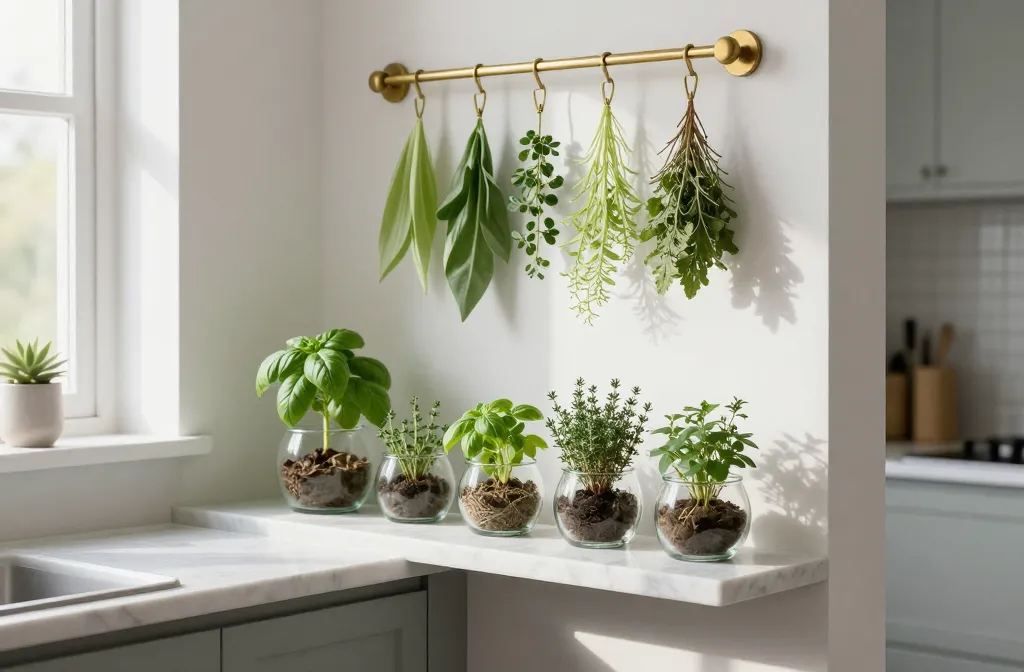 17 Indoor Herb Garden Corner Ideas for Kitchens: Chic & Fresh