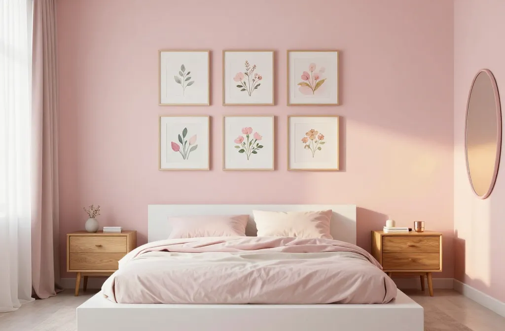 20 Pink Wall Art Bedroom Ideas for a Beautiful Aesthetic Room: Chic Picks