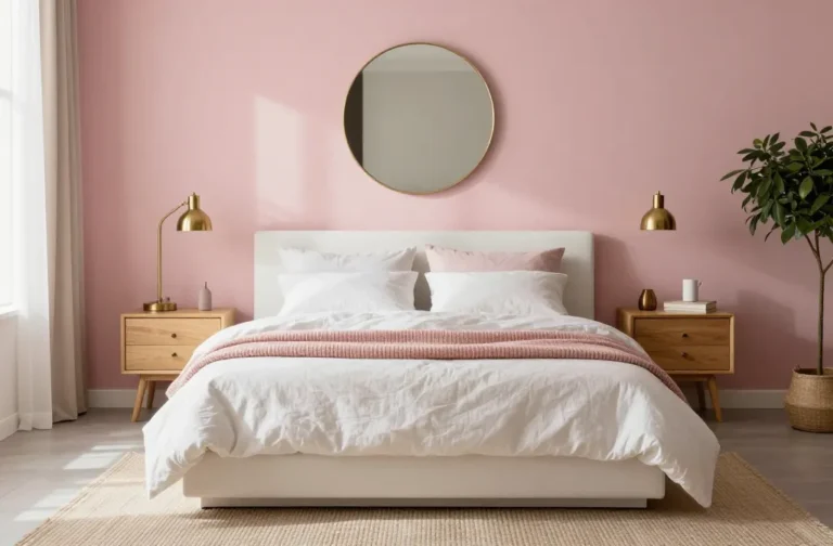 20 Pink Feature Wall Bedroom Ideas to Transform Your Space: Chic Edit 5 20 Pink Feature Wall Bedroom Ideas to Transform Your Space: Chic Edit
