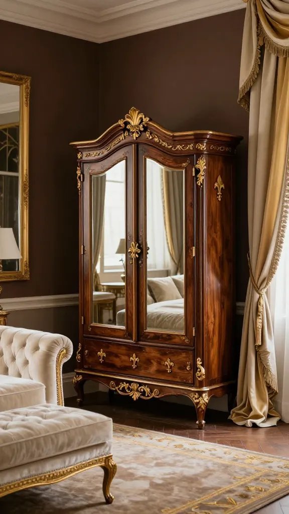 20 Wooden Almirah Ideas for Classic Bedroom Storage: Timeless & Luxe 21 Item 20