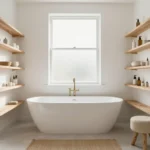 14 Bathroom with Bathtub & Shelves Ideas for Practical Luxury Unveiled