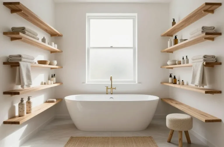 14 Bathroom with Bathtub & Shelves Ideas for Practical Luxury Unveiled 10 14 Bathroom with Bathtub & Shelves Ideas for Practical Luxury Unveiled