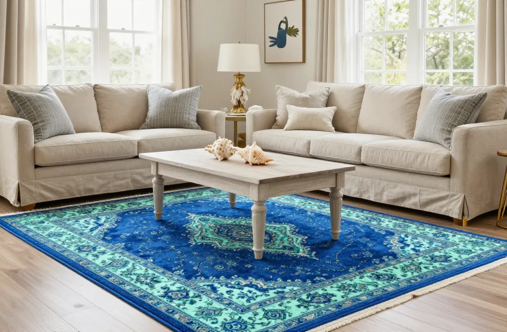 17 Blue Persian Rug Ideas for Elegant Living Room: Chic Inspirations