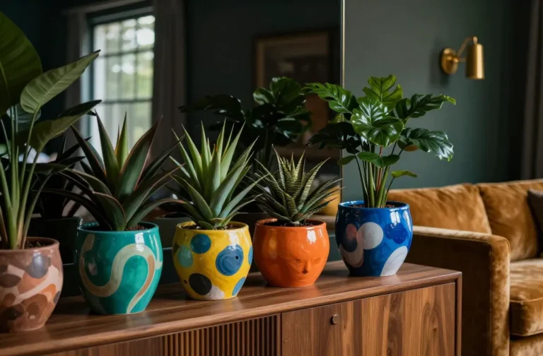 23 Creative Plant Pot Painting Ideas: Bold & Beautiful Pot Art 2 23 Creative Plant Pot Painting Ideas: Bold & Beautiful Pot Art