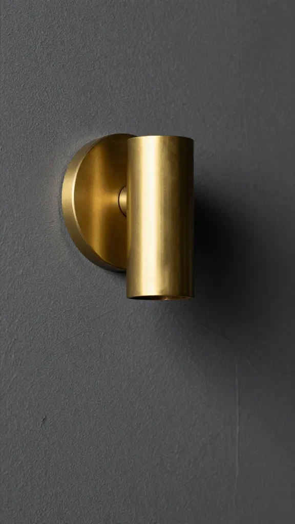 Aesthetic Bedroom Inspiration Ideas for Adults: Chic and Cozy 3 Closeup of charcoal wall texture with brass sconce