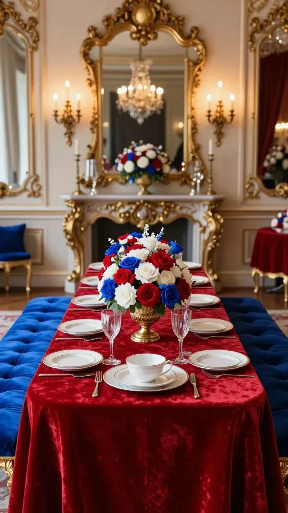 20 Red White Blue Summer Table Ideas: Chic Summer Tablescapes 5 Item 4