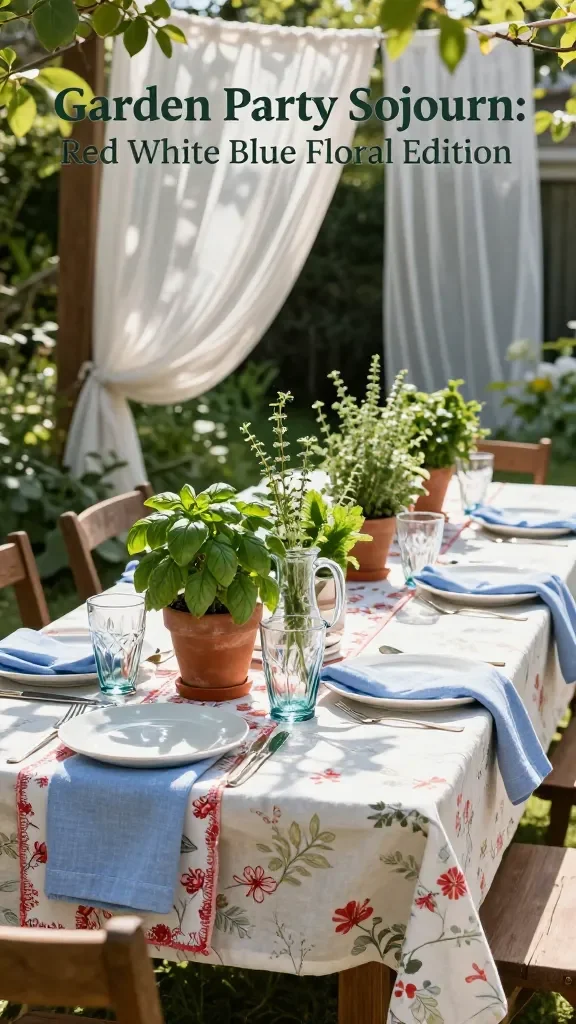 20 Red White Blue Summer Table Ideas: Chic Summer Tablescapes 8 Item 7