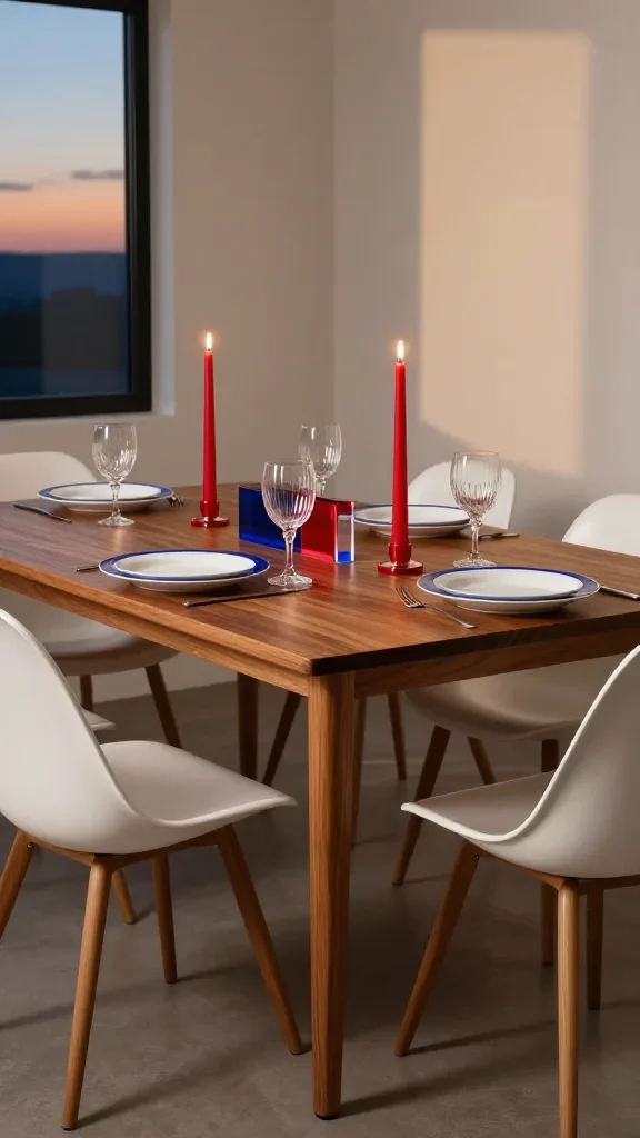 20 Red White Blue Summer Table Ideas: Chic Summer Tablescapes 12 Item 11