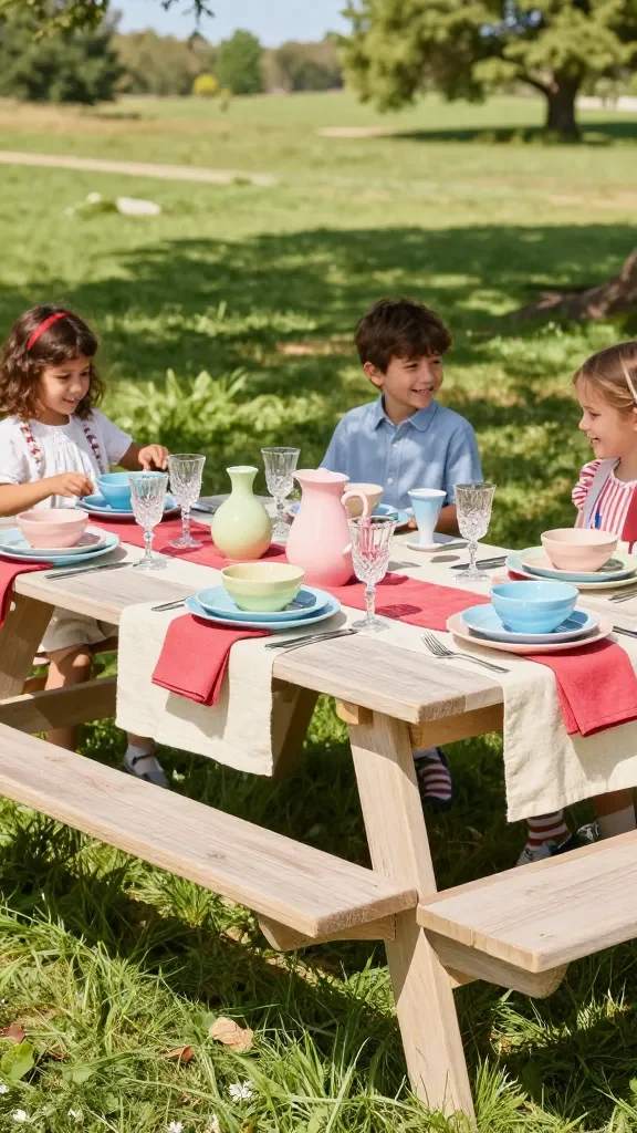 20 Red White Blue Summer Table Ideas: Chic Summer Tablescapes 14 Item 13