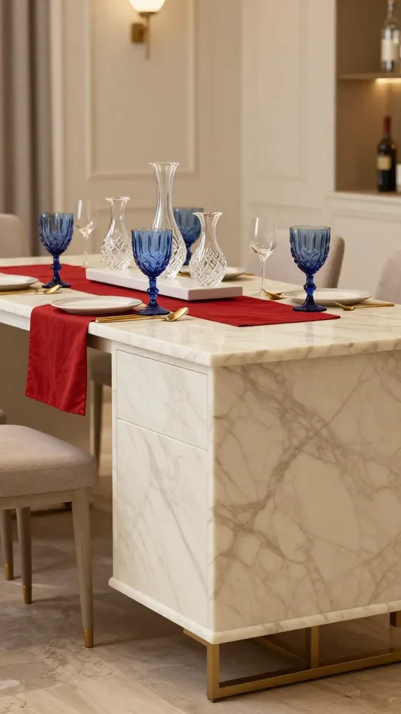 20 Red White Blue Summer Table Ideas: Chic Summer Tablescapes 15 Item 14