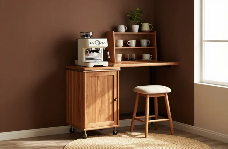 21 Tiny Apartment Coffee Bar Ideas to Inspire Tiny Spaces