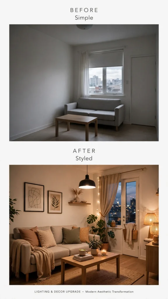apartment before after