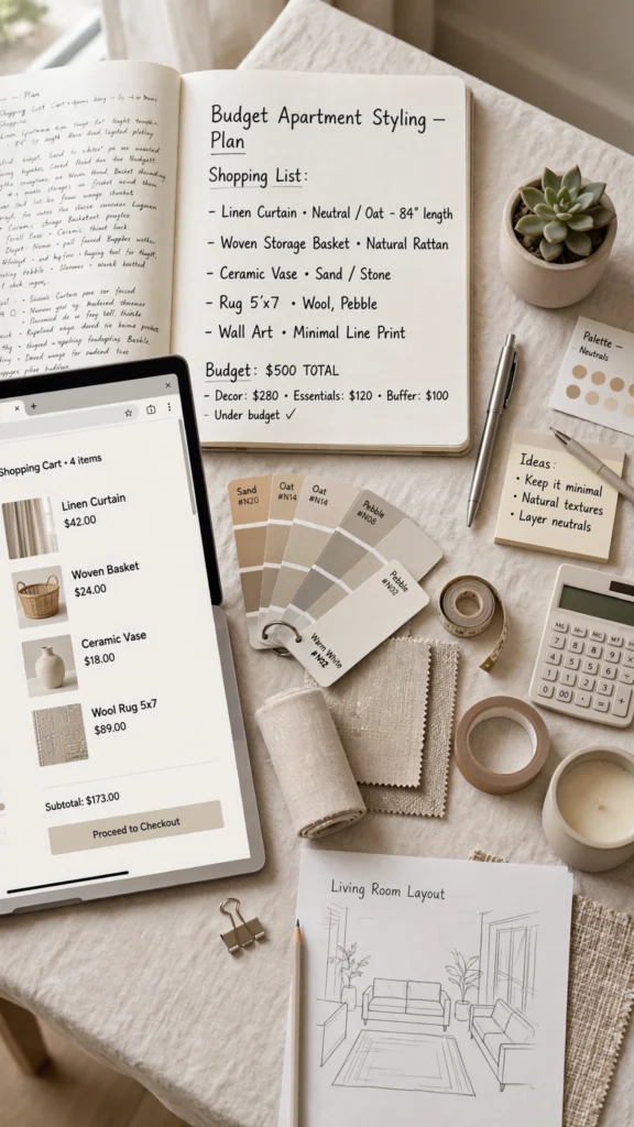 budget apartment planning