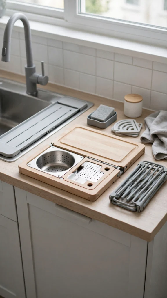 21 Amazon Kitchen Gadgets That Save Space in Tiny Kitchens 3 compact kitchen setup 1