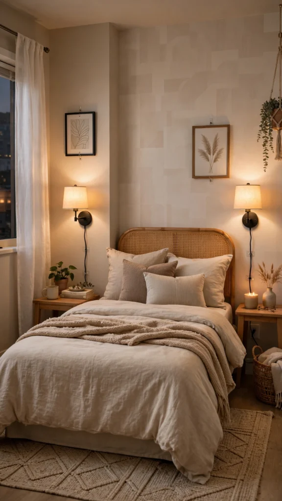 cozy apartment bedroom
