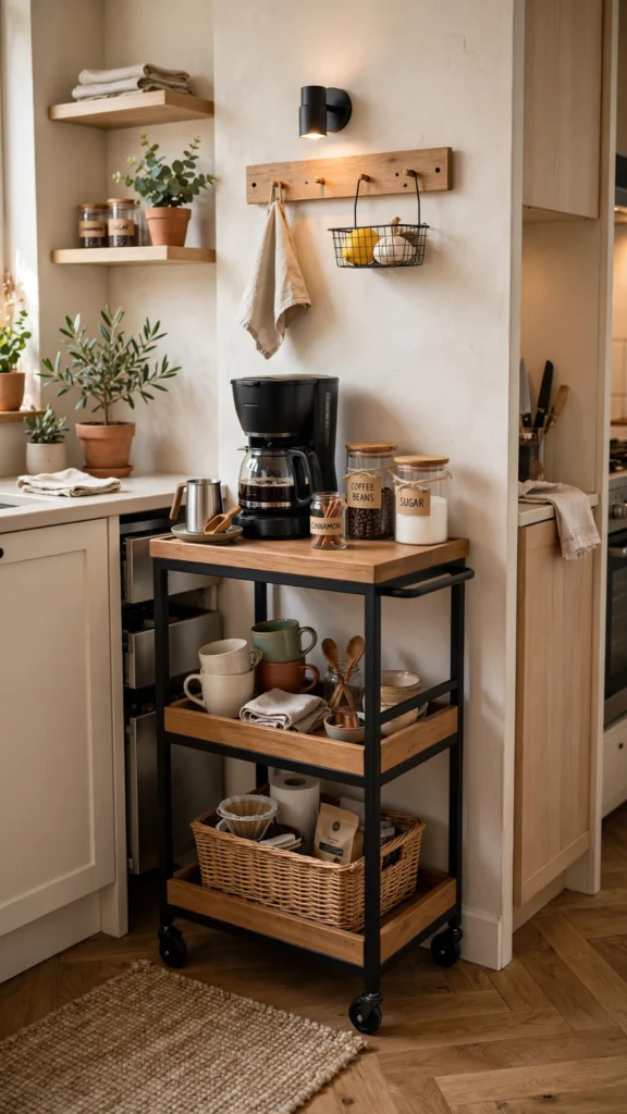 cozy coffee cart
