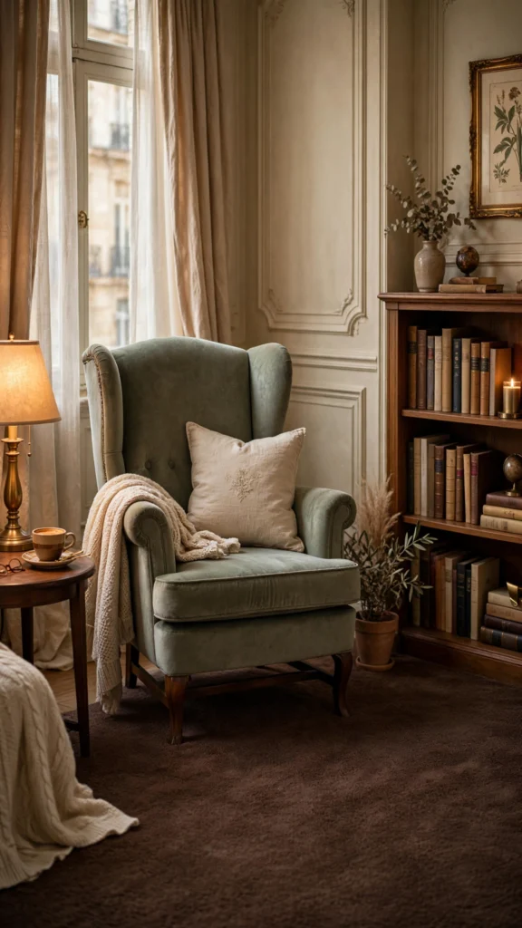 cozy european reading nook 1