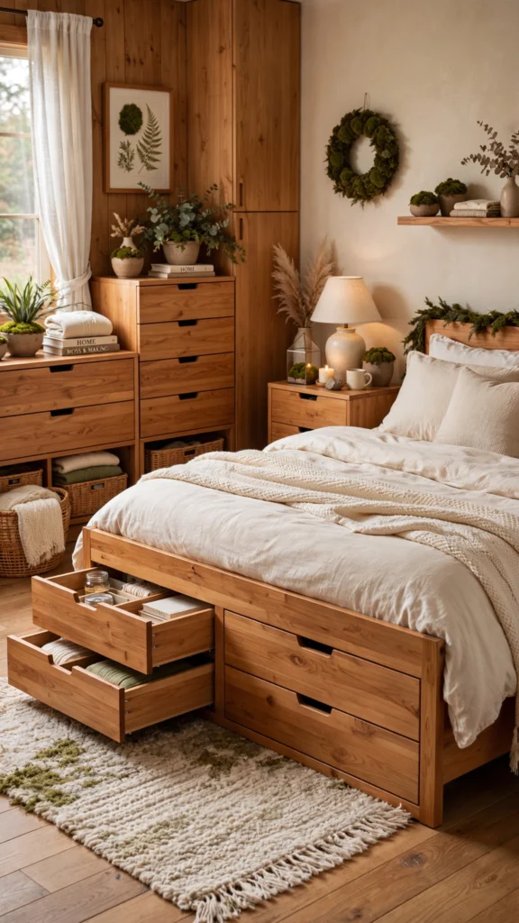 cozy honey bedroom