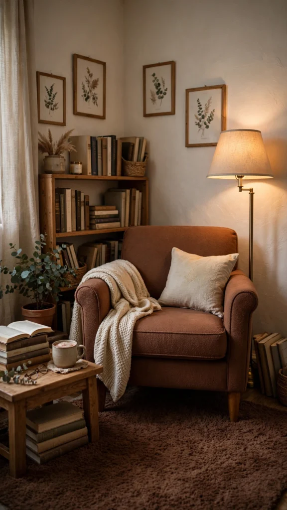 cozy reading corner