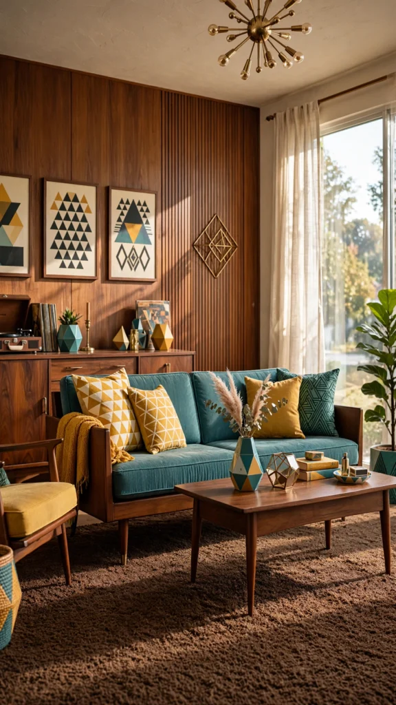 midcentury living room vertical